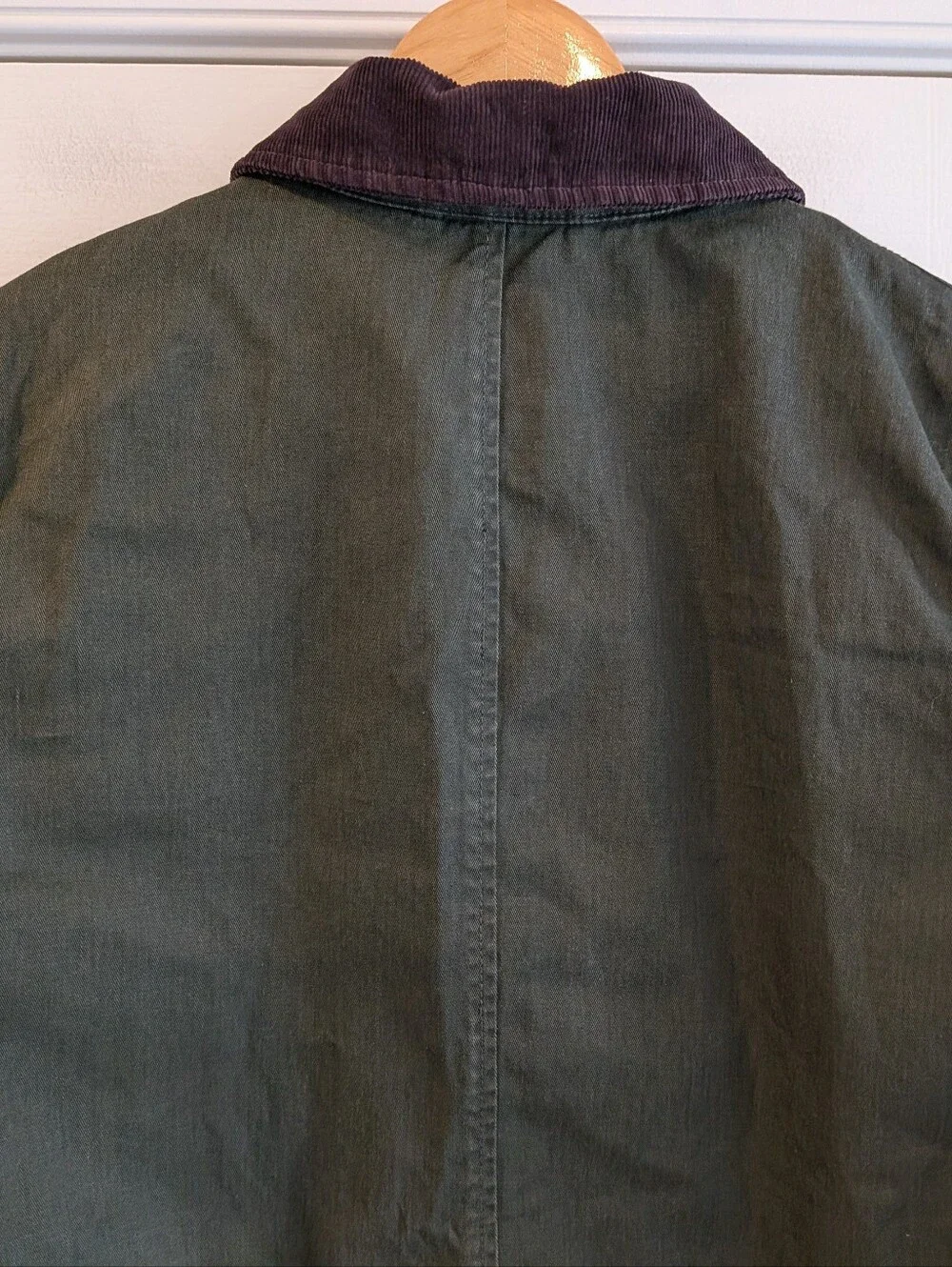 J. Crew Factory Cropped Field Jacket Mossy Green Brown Chore Barn Coat Size M